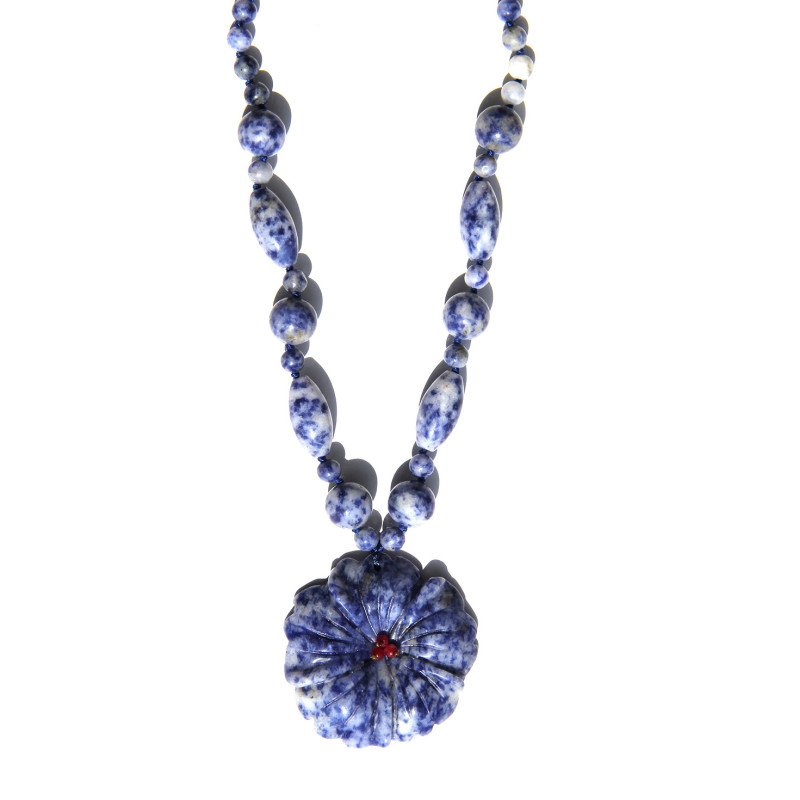 Дамско колие Sodalite Flower